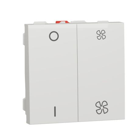Schneider Electric White New Unica Fan Isolator Switch, 250V, IP4X [NU321418]; 276-2147