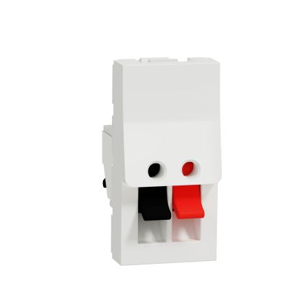Schneider Electric, New Unica IP2XC White Clip Mount Vertical Socket Socket [NU348718]; 276-2179