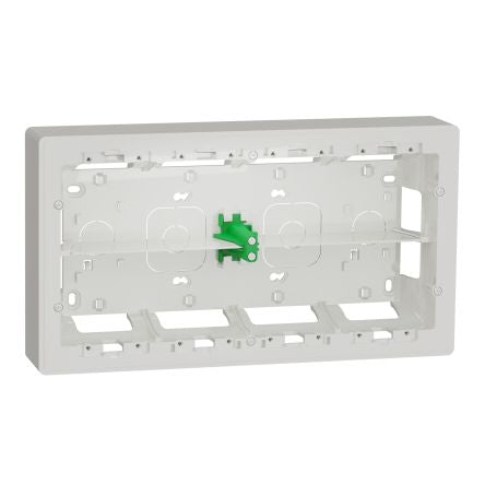 Schneider Electric White ABS New Unica Control Station Enclosure - 10 Hole [NU821020]; 276-2212