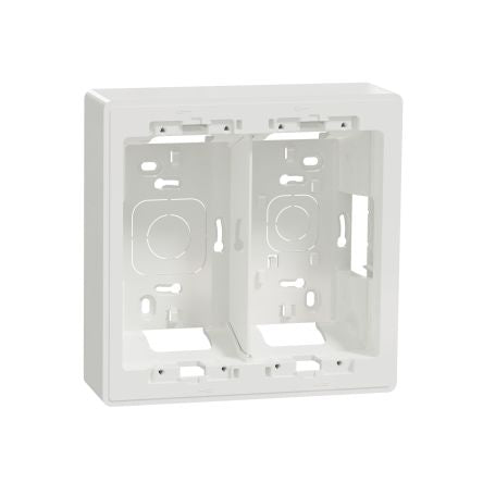 Schneider Electric White ABS New Unica Control Station Enclosure - 4 Hole [NU822418]; 276-2214