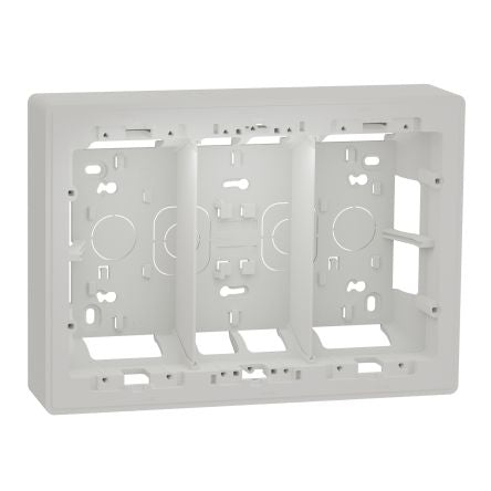 Schneider Electric White ABS New Unica Control Station Enclosure - 4 Hole [NU823418]; 276-2215