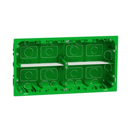 Schneider Electric Green ABS New Unica Control Station Enclosure - 10 Hole [NU8710]; 276-2217