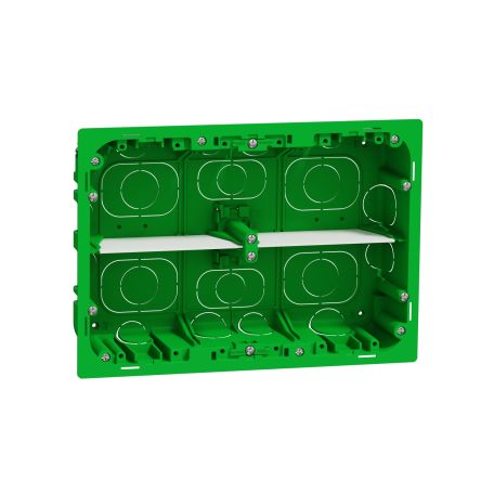 Schneider Electric Green ABS New Unica Control Station Enclosure - 8 Hole [NU8718]; 276-2218
