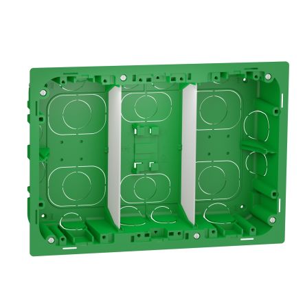 Schneider Electric Green ABS New Unica Control Station Enclosure - 4 Hole [NU8734]; 276-2220