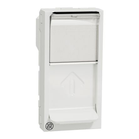Schneider Electric New Unica Series Female RJ45 Socket, Flush Mount 1 Port [NU946020]; 276-2244