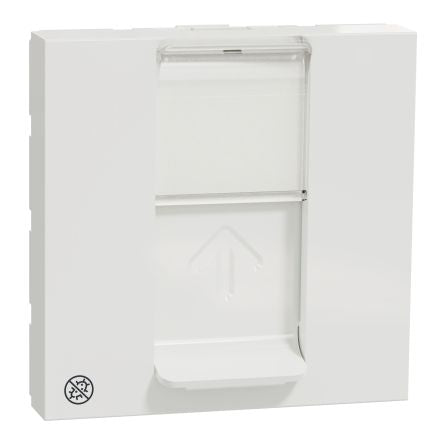 Schneider Electric New Unica Series Female RJ45 Socket, Flush Mount 1 Port [NU946120]; 276-2246