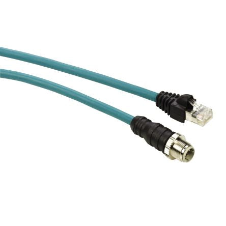 Schneider ElectricConneXium, 3m, Blue M12 to Male RJ45 Male, Terminated [TCSECL1M3M3S2]; 276-2374