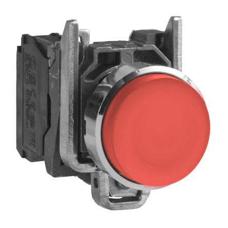 Schneider Electric XB4 Series Push Button, 22mm Cutout, 1 NO, 600V, IP66, IP67, IP69 [XB4BL41]; 276-2508
