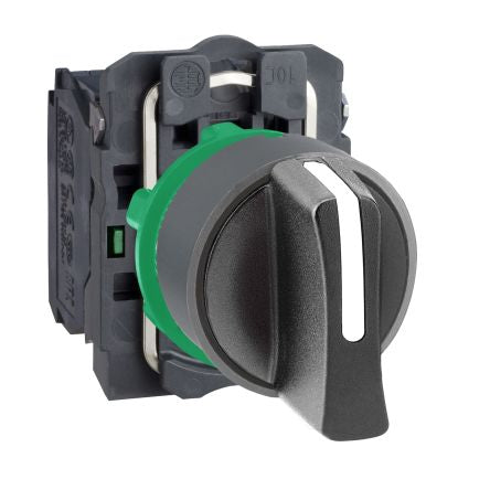 Schneider Electric Handle Selector Switch - (2NO) 22mm Cutout Diameter 3 Positions [XB5AD53C0]; 276-2563