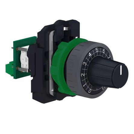 Schneider Electric Selector Switch - 22mm Cutout Diameter [XB5ADCUST02]; 276-2565