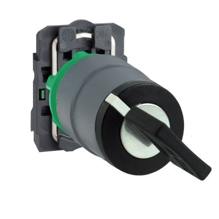 Schneider Electric Key Selector Switch - (1NO) 22mm Cutout Diameter 2 Positions [XB5AG41C0]; 276-2568
