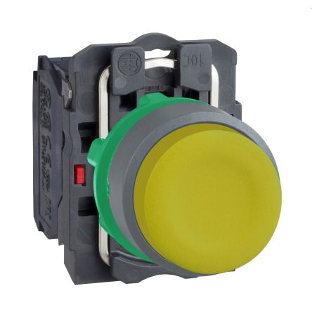 Schneider Electric XB5 Series Push Button, 22mm Cutout, 1 NO, 600V, IP66, IP67 [XB5AP51C0]; 276-2596