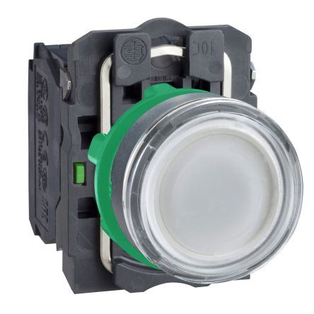 Schneider Electric XB5 Series Illuminated Push Button, 22mm Cutout, 1 NO + 1 NC, 240V, IP66, IP67, IP69 [XB5AW31G5]; 276-2610