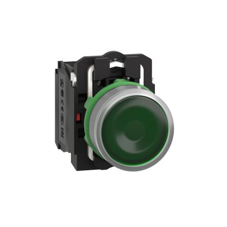 Schneider Electric XB5 Series Illuminated Push Button, 22mm Cutout, SPDT, 24V, IP66, IP67 [XB5AW33B5C0]; 276-2614