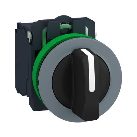 Schneider Electric Handle Selector Switch - (2NO) 30.5mm Cutout Diameter 3 Positions [XB5FD33C0]; 276-2646
