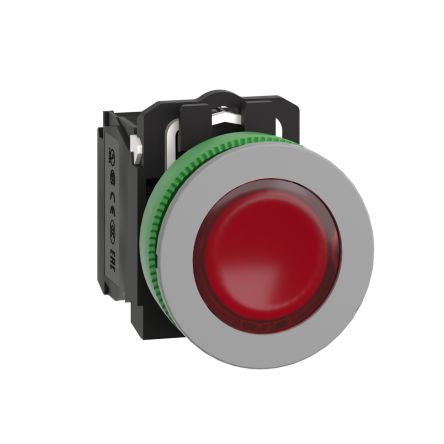 Schneider Electric XB5 Series Illuminated Push Button, Panel Mount, 30.5mm Cutout, SPDT, 24V [XB5FW34B5C0]; 276-2701