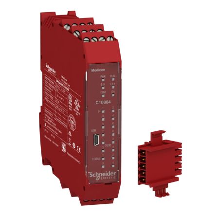 Schneider Electric XPSMCM Series Controller for Use with Expansion Modules, 24 V dc Supply, PNP Output, 8-Input, PNP, [XPSMCMC10804B]; 276-2710
