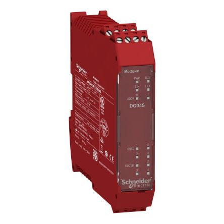 Schneider Electric Preventa Safety Automation XPSMCM Series PLC Expansion Module, 4 Safety Inputs, 4 Safety Outputs, 24 [XPSMCMDO0004S]; 276-2715