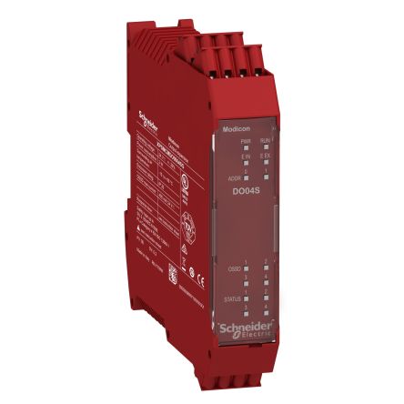 Schneider Electric Preventa Safety Automation XPSMCM Series PLC Expansion Module, 4 Safety Inputs, 4 Safety Outputs, 24 [XPSMCMDO0004SG]; 276-2716