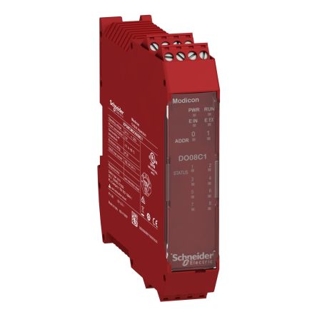 Schneider Electric Preventa Safety Automation XPSMCM Series PLC Expansion Module, 8 Safety Outputs, 24 V [XPSMCMDO0008C1]; 276-2717