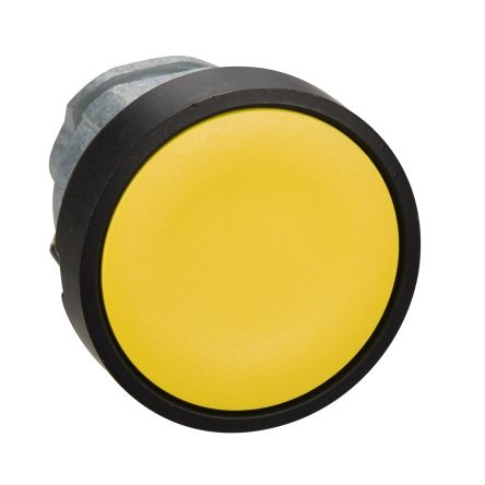 Schneider Electric Harmony XB5 Series Yellow Spring Return Push Button Head, 22mm Cutout, IP66, IP67, IP69(IP69K) [ZB4BA57]; 276-2736