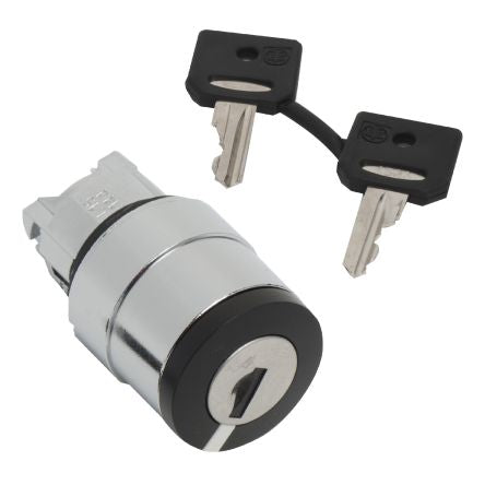 Schneider Electric Harmony XB5 Series 3 Position Selector Switch Head, 22mm Cutout, Black Handle [ZB4BG7TEC10]; 276-2749