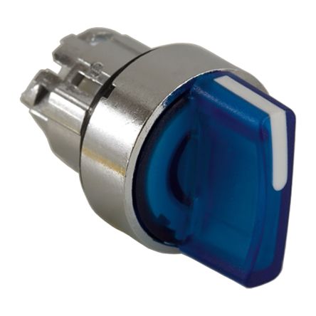 Schneider Electric Harmony XB5 Series 3 Position Selector Switch Head, 22mm Cutout, Blue Handle [ZB4BK1763]; 276-2758
