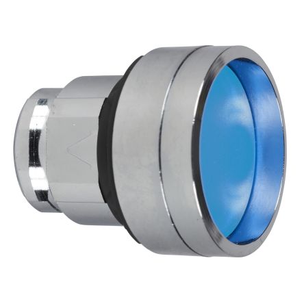 Schneider Electric Harmony XB4 Series Blue Spring Return Push Button, 22mm Cutout, IP66, IP67, IP69(IP69K) [ZB4BP683]; 276-2762