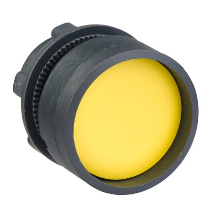 Schneider Electric Harmony XB5 Series Yellow Spring Return Push Button Head, 22mm Cutout, IP66, IP67, IP69(IP69K) [ZB5AA56]; 276-2803