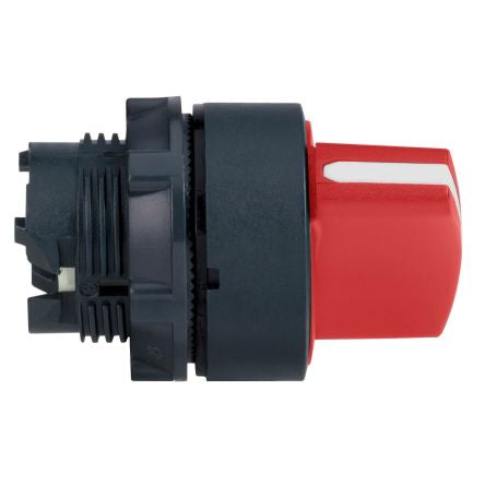 Schneider Electric ZB5 Series 2 Position Selector Switch Head, 22mm Cutout, Red Handle [ZB5AD204]; 276-2817
