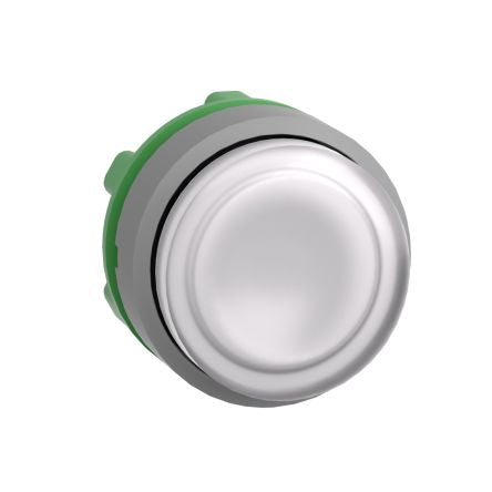 Schneider Electric Harmony XB5 Series White Illuminated Push Push Push Button Head, 22mm Cutout, IP66 [ZB5AH13C0]; 276-2866