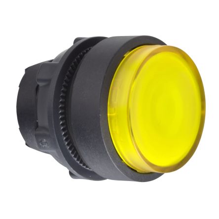 Schneider Electric Harmony XB5 Series Yellow Illuminated Push Push Push Button Head, 22mm Cutout, IP66, IP69 [ZB5AH83]; 276-2867