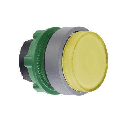 Schneider Electric Harmony XB5 Series Yellow Illuminated Push Push Push Button Head, 22mm Cutout, IP66 [ZB5AH83C0]; 276-2868