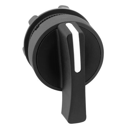 Schneider Electric Harmony XB5 Series 3 Position Selector Switch Head, 22mm Cutout, Black Handle [ZB5AJ8]; 276-2884