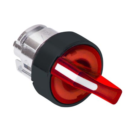 Schneider Electric Harmony XB5 Series 3 Position Selector Switch Head, 22mm Cutout, Red Handle [ZB5AK1843]; 276-2907