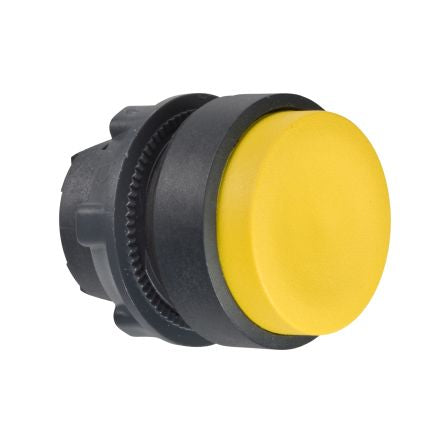 Schneider Electric Harmony XB5 Series Yellow Spring Return Push Button Head, 22mm Cutout, IP66, IP67, IP69(IP69K) [ZB5AL5]; 276-2914
