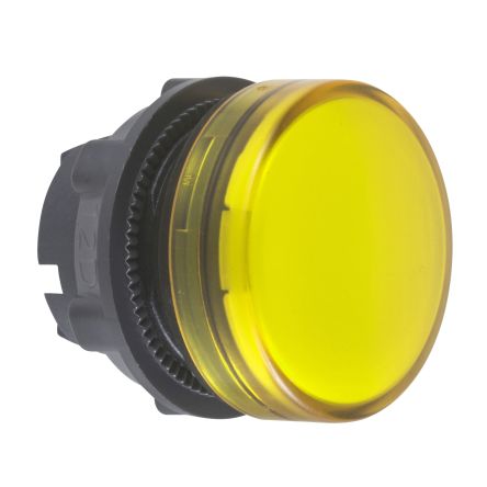 Schneider Electric Yellow Pilot Light Head, 22mm Cutout Harmony XB5 Series [ZB5AV083E]; 276-2933