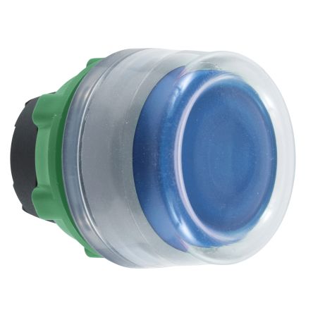 Schneider Electric Harmony XB5 Series Blue Illuminated Spring Return Push Button Head, 22mm Cutout, IP66, IP67 [ZB5AW563C0]; 276-2951