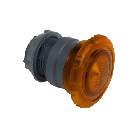 Schneider Electric Harmony XB5 Series Orange Illuminated Latching Push Button Head, 22mm Cutout, IP66, IP69 [ZB5AW753]; 276-2952