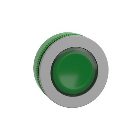 Schneider Electric Harmony XB5 Series Green Illuminated Push Push Push Button Head, 30.5mm Cutout, IP66, IP67 [ZB5FH033C0]; 276-2964