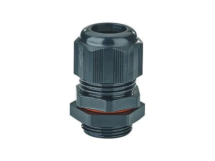 HENSEL AXM Series Black Polycarbonate Cable Gland, M25 Thread, 10mm min., 17mm max., IP66 [AXM 25]; 276-5367