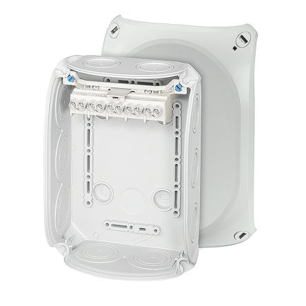 HENSEL DK Series Grey Polypropylene Terminal Box, IP66, 5 Terminals, 77 x 180 x 130mm [DK 1006 G]; 276-5383