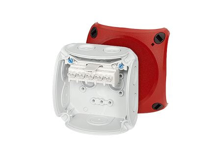 HENSEL DK Series Grey Polypropylene Terminal Box, IP66, 5 Terminals, 62 x 93 x 93mm [DK 0202 R]; 276-5388