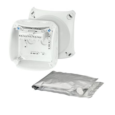 HENSEL WP Series Grey Polycarbonate Terminal Box, IP68, 5 Terminals, 62 x 93 x 93mm [WP 0402 G]; 276-5407