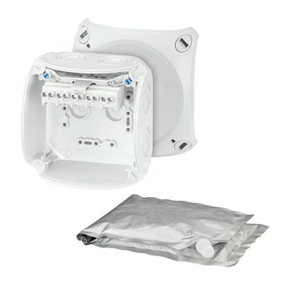 HENSEL WP Series Grey Polycarbonate Terminal Box, IP68, 5 Terminals, 70 x 104 x 104mm [WP 0404 G]; 276-5409