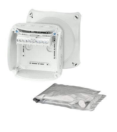 HENSEL WP Series Grey Polycarbonate Terminal Box, IP68, 5 Terminals, 77 x 130 x 130mm [WP 0606 G]; 276-5411