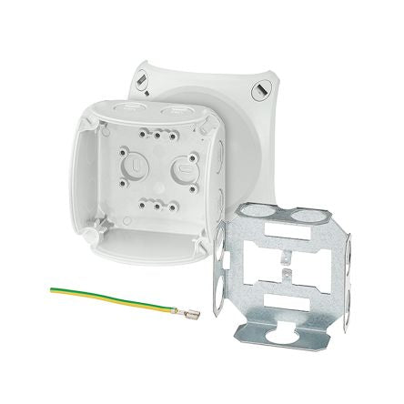 HENSEL KF Series Grey Polycarbonate Terminal Box, IP66, IP67, IP69, 0 Terminals, 62 x 93 x 93mm [KF 0200 U]; 276-5432