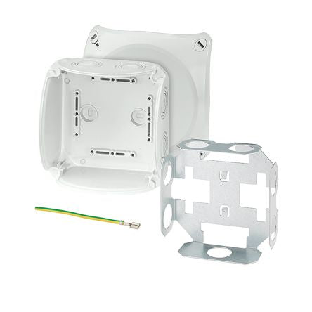 HENSEL KF Series Grey Polycarbonate Terminal Box, IP66, IP67, 0 Terminals, 77 x 130 x 130mm [KF 0600 U]; 276-5435