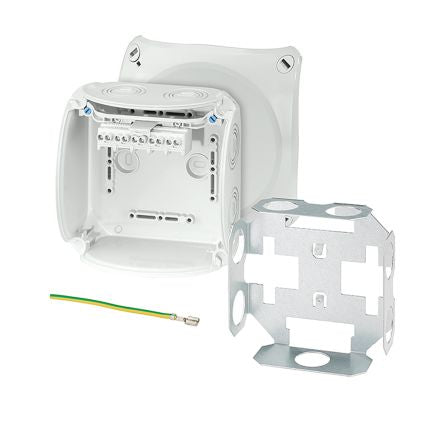 HENSEL KF Series Grey Polycarbonate Terminal Box, IP66, IP67, 5 Terminals, 77 x 130 x 130mm [KF 0604 U]; 276-5436