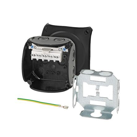 HENSEL KF Series Black Polycarbonate Terminal Box, IP66, IP67, IP69, 0 Terminals, 62 x 93 x 93mm [KF 0202 V]; 276-5438
